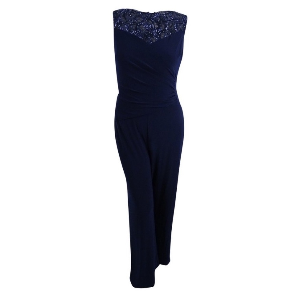NWT Lauren Ralph Lauren Navy Jumpsuit - sz 14